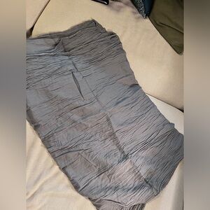 Gray Crinkled Scarf